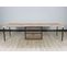 Console Extensible 90x40/300 Cm Plano Chêne Nature Cadre Anthracite