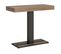 Console Extensible 90x40/196 Cm Capital Small Chêne Nature Cadre Anthracite