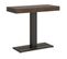 Console Extensible 90x40/300 Cm Capital Noyer Cadre Anthracite