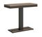 Console Extensible 90x40/196 Cm Capital Small Evolution Chêne Nature Cadre Anthracite