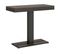 Console Extensible 90x40/196 Cm Capital Small Evolution Noyer Cadre Anthracite