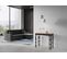 Console Extensible 90x40/196 Cm Ghibli Evolution Small Chêne Nature Cadre Anthracite