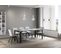 Console Extensible 90x40/196 Cm Linea Evolution Small Frêne Blanc Cadre Anthracite