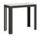 Console Extensible 90x40/196 Cm Linea Evolution Small Frêne Blanc Cadre Anthracite