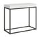 Console Extensible 90x40/300 Cm Nordica Frêne Blanc Cadre Anthracite