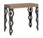 Console Extensible 90x40/196 Cm Karamay Small Chêne Nature Cadre Anthracite