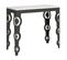 Console Extensible 90x40/196 Cm Karamay Small Evolution Frêne Blanc Cadre Anthracite