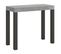 Console Extensible 90x40/196 Cm Everyday Small Ciment Cadre Anthracite