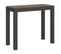 Console Extensible 90x40/196 Cm Everyday Small Evolution Noyer Cadre Anthracite