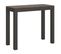 Console Extensible 90x40/300 Cm Everyday Evolution Noyer Cadre Anthracite