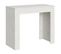 Console Extensible 90x42/302 Cm Emy Blanc Spatulé