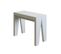 Console Extensible 90x40/196 Cm Naxy Small Frêne Blanc