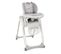 Chaise Haute Polly 2 Start 4 Roues Happy Silver