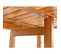 Ensemble Table Basse Et 2 Chaises En Bois Marron