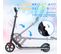 Trottinette Electrique Enfants - Écran LED - Néons Colorés - Vitesse Et Hauteur Réglables Noir