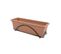 Jardiniere 60x20 cm Avec Plateau Et Support Balcon - Terracotta