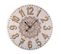 Horloge Murale Pour La Cuisine, Pendule Pour Salon Burkes 58x3x58cm,bois, Marron