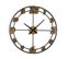 Horloge Murale Pour La Cuisine, Pendule Pour Salon Hendricks 60x4,5x60cm,bois Mdf, Marron Et Noir