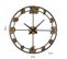 Horloge Murale Pour La Cuisine, Pendule Pour Salon Hendricks 60x4,5x60cm,bois Mdf, Marron Et Noir