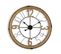 Horloge Murale Pour La Cuisine, Pendule Pour Salon Flatgap 70x4,5x70cm,bois Mdf, Marron Et Noir