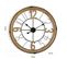 Horloge Murale Pour La Cuisine, Pendule Pour Salon Flatgap 70x4,5x70cm,bois Mdf, Marron Et Noir