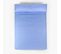 Parure De Lit 100% Coton Avec 150 Fils Au Pouce Carré  Bleu Clair 135x190/200cm