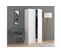 Armoire Penderie Eloah L82 X H180 cm -  Blanc