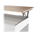 Table Basse Gotham Avec Plateau Relevable Et Rangement -  Blanc / Bois