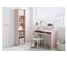 Bureau Gaby Avec Tablette Extractible L90cm X H79cm - Rose