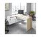 Bureau D'angle Jimi L145cm X P108cm -  Blanc / Bois