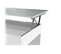 Table Basse Gotham Avec Plateau Relevable Et Rangement -  Blanc / Béton