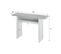 Table Auxiliaire Aaron Extensible L120 X P35/70 cm -  Blanc / Béton