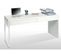 Bureau Design Izia Avec Piètement Reversible Et 2 Tiroirs L138cm X P50cm - Blanc