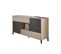 Buffet 2 Portes,  2 Tiroirs Et 1 Niche Effet Bois - L151 X H80 Cm