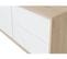 Meuble TV Amaya 2 Portes Et 2 Tiroirs L130 cm -  Blanc / Bois