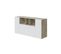 Buffet John 3 Portes Et 3 Niches L150 cm -  Blanc / Bois