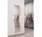 Miroir Irrégulier Pleine Longueur 170x45, Collection Looker, En Mdf Plaqué En Bois, Laqué Blanc