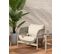 Set De Jardin 2 Fauteuils Et Table Basse 50cm Imitation Pierre - Milos