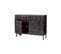 Buffet 2 Tiroirs Bois, Fer Marron 100x40x77cm - Bois-fer