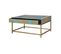 Table Basse 1 Tiroir Bois, Métal Multicolore 90x60x46cm - Bois-métal