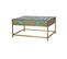 Table Basse 1 Tiroir Bois, Métal Multicolore 90x60x46cm - Bois-métal