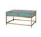 Table Basse 1 Tiroir Bois, Métal Multicolore 90x60x46cm - Bois-métal