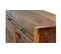 Buffet 2 Tiroirs Bois Et Fer Marron 105x40x87cm - Bois-fer