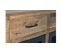 Buffet 2 Tiroirs Bois, Fer Marron 100x38x85cm - Bois-fer