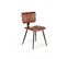 Tabouret En Cuir Et Metal