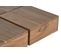 Table Basse - Coloris Naturel - Bois D’acacia -  30x80x80 Cm