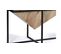 Table Basse - Naturel Et Noir -  62x100x60