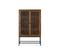 Armoire- Bois D'acacia Et Metal - 160x100x45