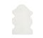 Tapis Intérieur 60x90 Cm Blanc Forme Irrégulière Fox Shaggy Uni