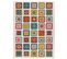 Tapis Extérieur 80x150 Cm Multicolore Rectangulaire Mila Géométrique Avec Relief